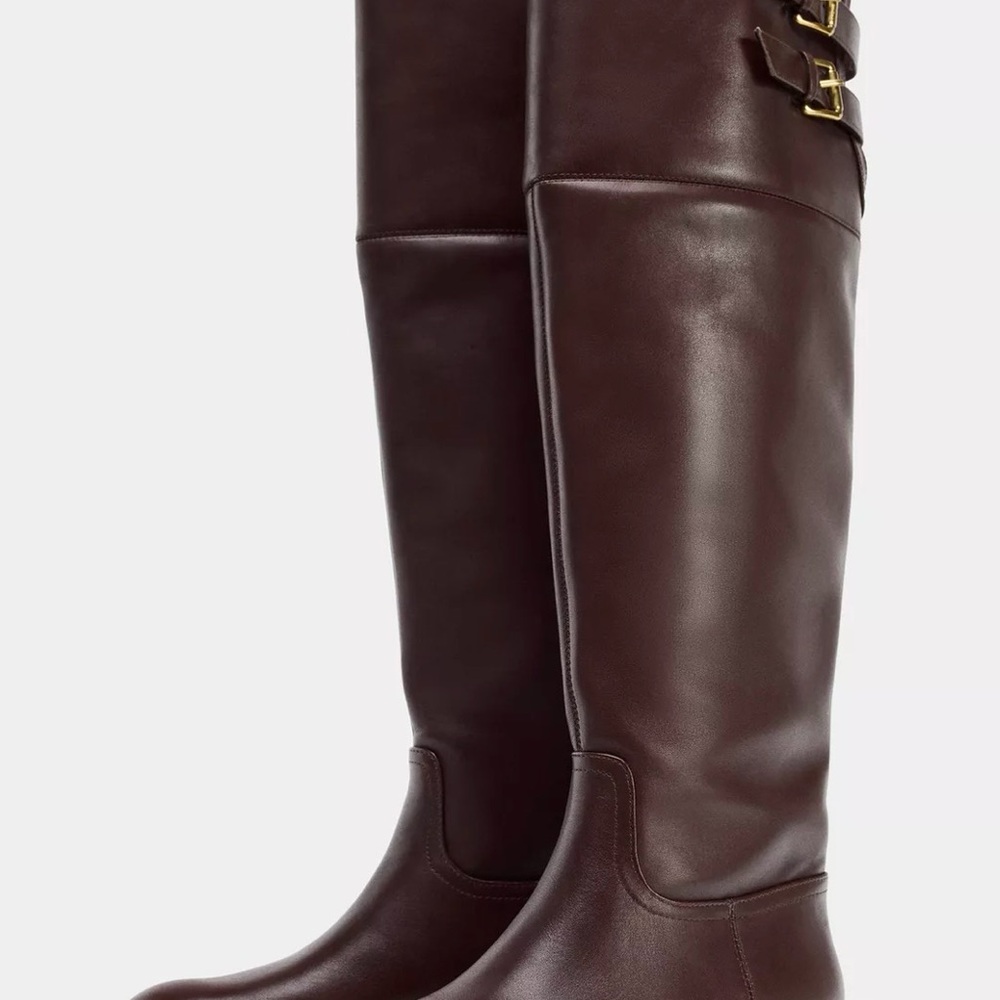 !SOLD! Zara Brown Over the Knee Boots